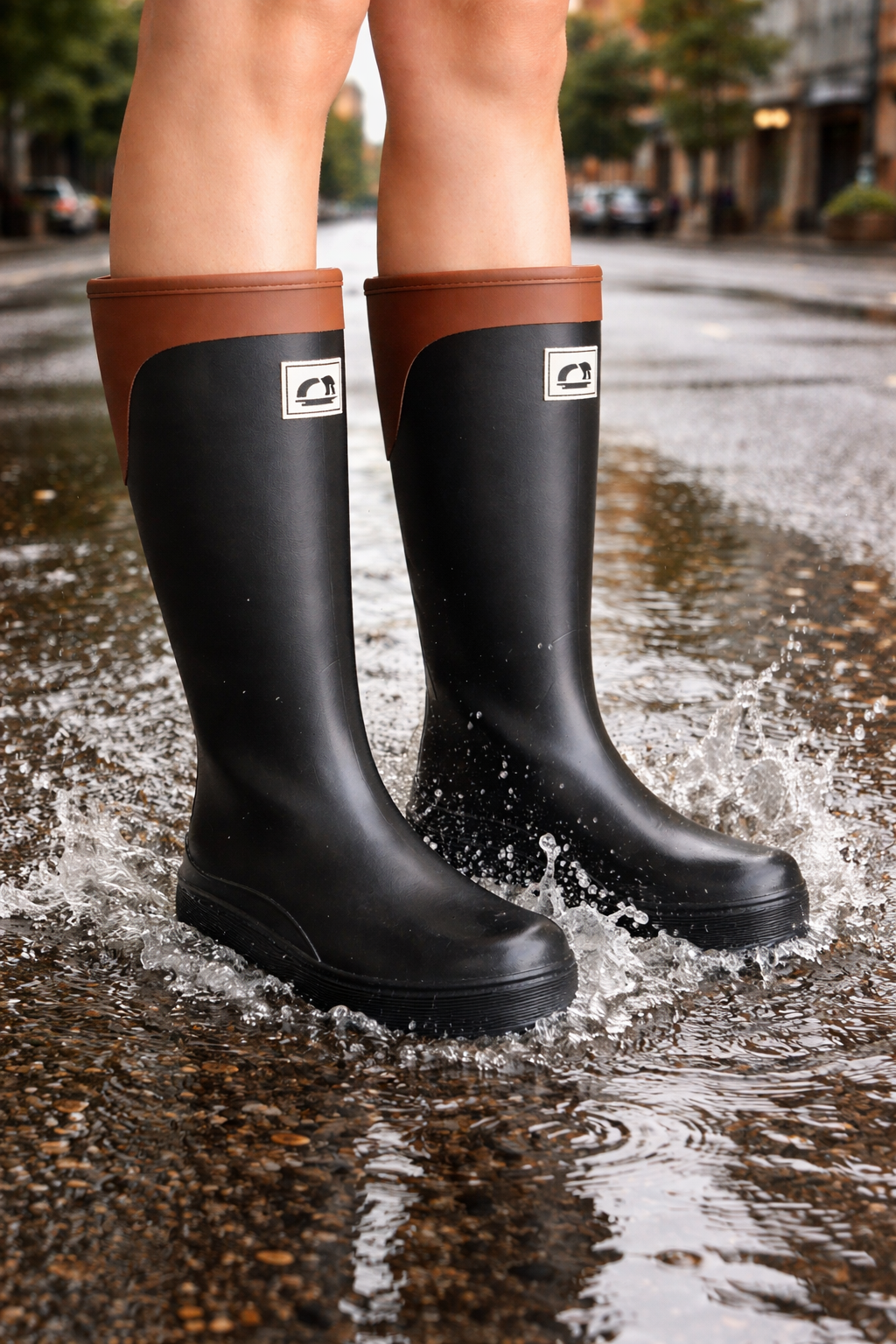 BOTAS DE AGUA ANNIE (Negro)👢🌧️