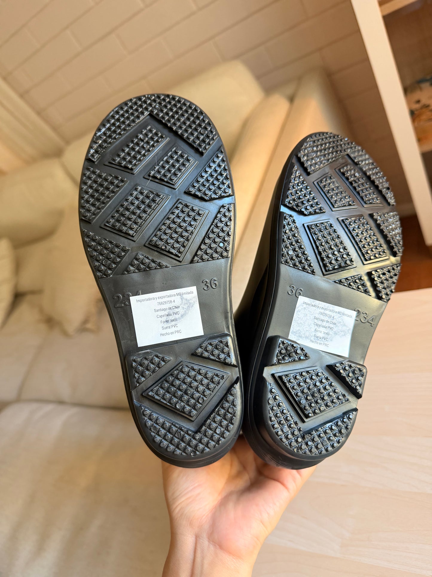 BOTAS DE AGUA 💦 100% Sumergibles en agua hasta 36 cm (Negro)