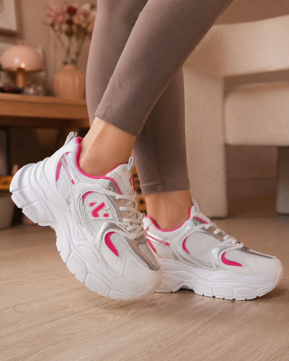 Zapatillas Plataforma Clara👟 (Pink)🎀
