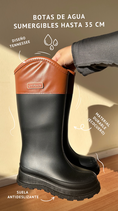 BOTAS DE AGUA ESTILO Tennessee 👢BLACK💦