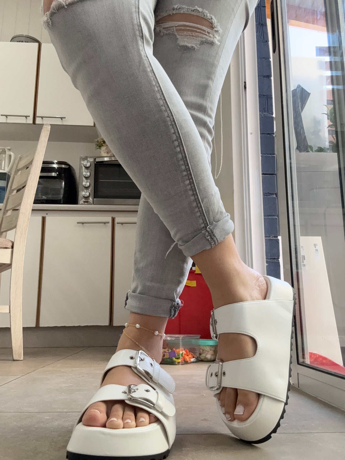 SANDALIAS AMANDA WHITE