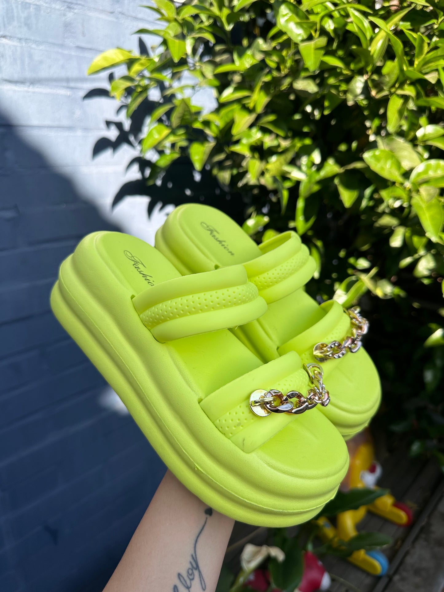 SANDALIAS CADENA GREEN💚