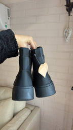 BOTINES ECOCUERO FORRADITOS IGNACIA✨(Black)