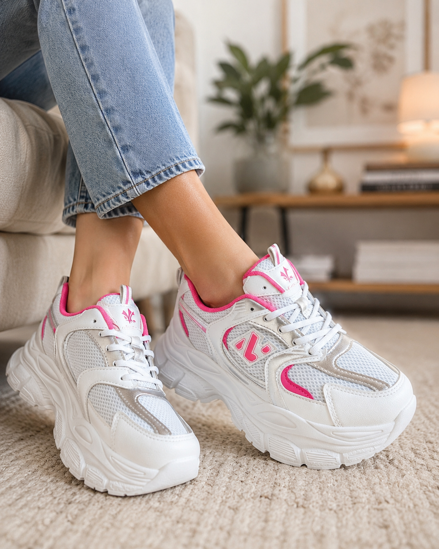 Zapatillas Plataforma Clara👟 (Pink)🎀
