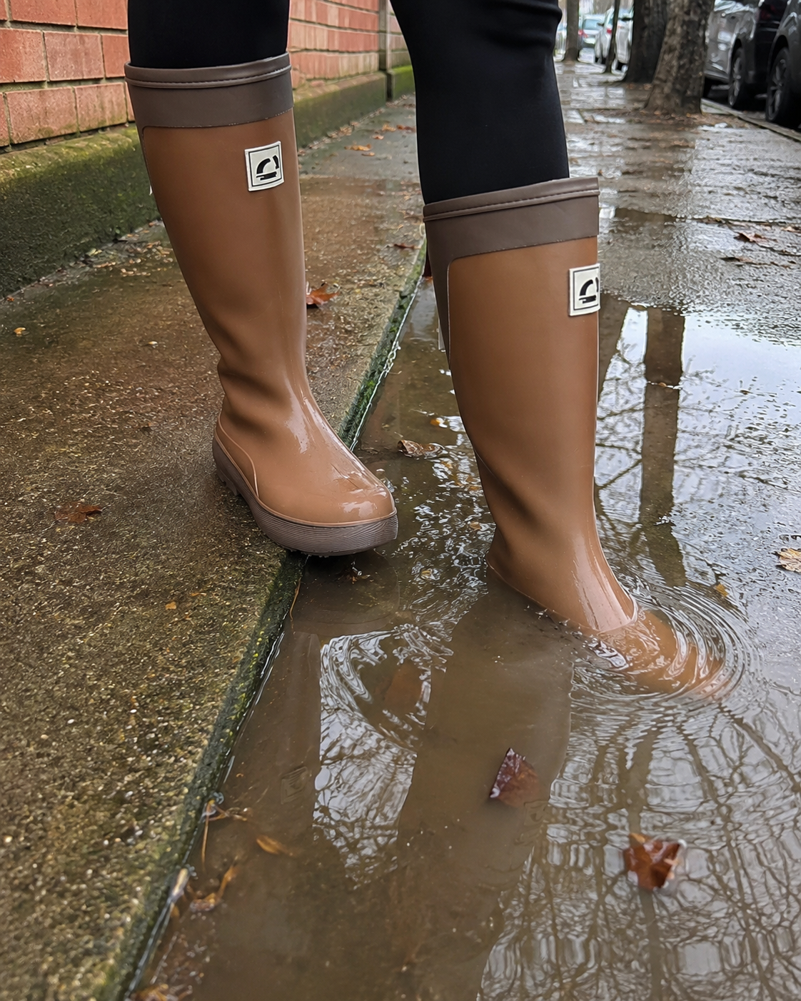 BOTAS DE AGUA ANNIE (Camel)👢🌧️