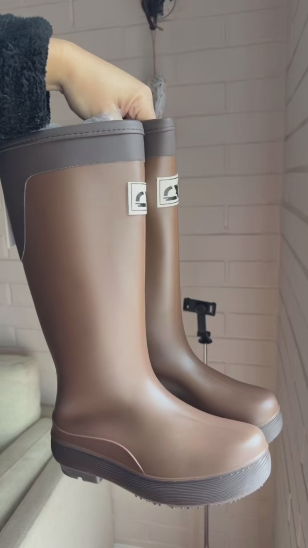 BOTAS DE AGUA ANNIE (Camel)👢🌧️