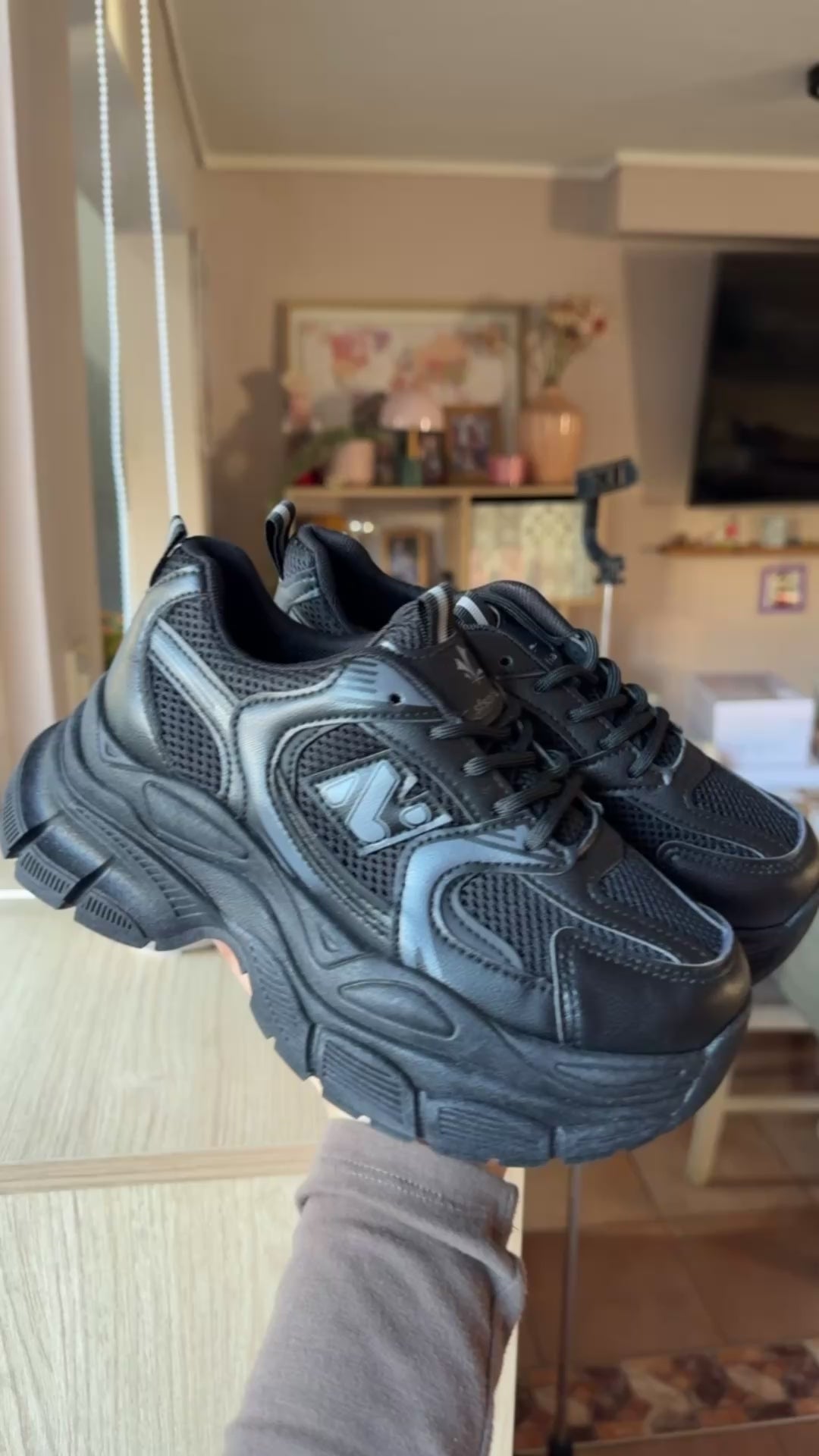 Zapatillas Plataforma Clara👟 (Negro)🖤