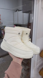 BOTINES WATERPROOF💦(Desliza el agua) Forrados (Beige)