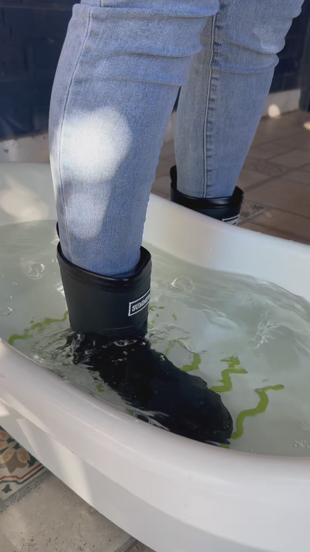BOTAS DE AGUA 💦 NEGRO🖤 100% Sumergibles con chiporro desmontable