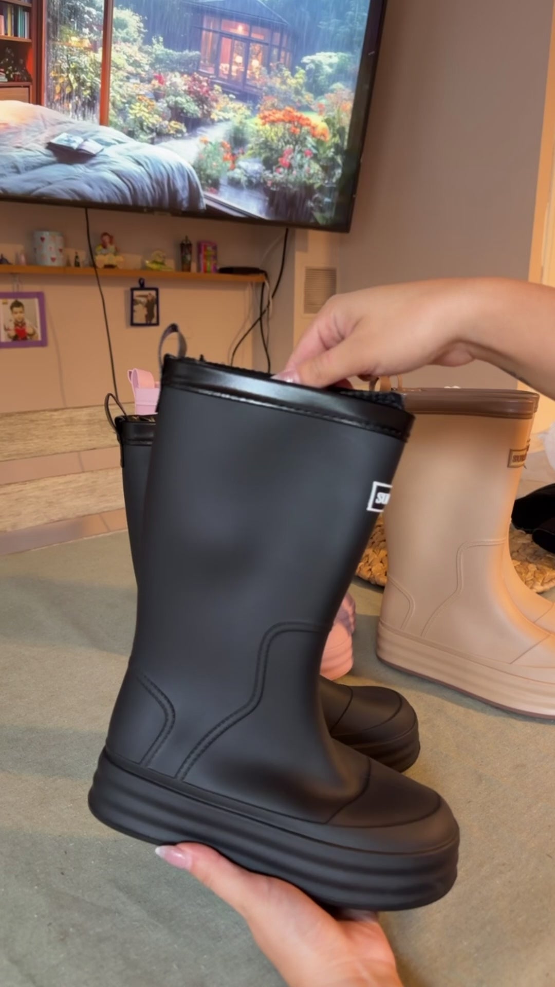 BOTAS DE AGUA 💦 NEGRO🖤 100% Sumergibles con chiporro desmontable